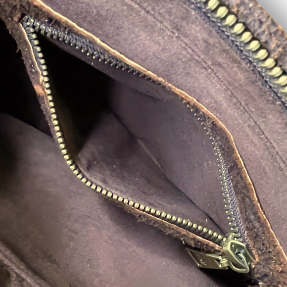 Corral Boots Shoulder Bag Brown Western Distressed Lamb Leather - Picture 9 of 15